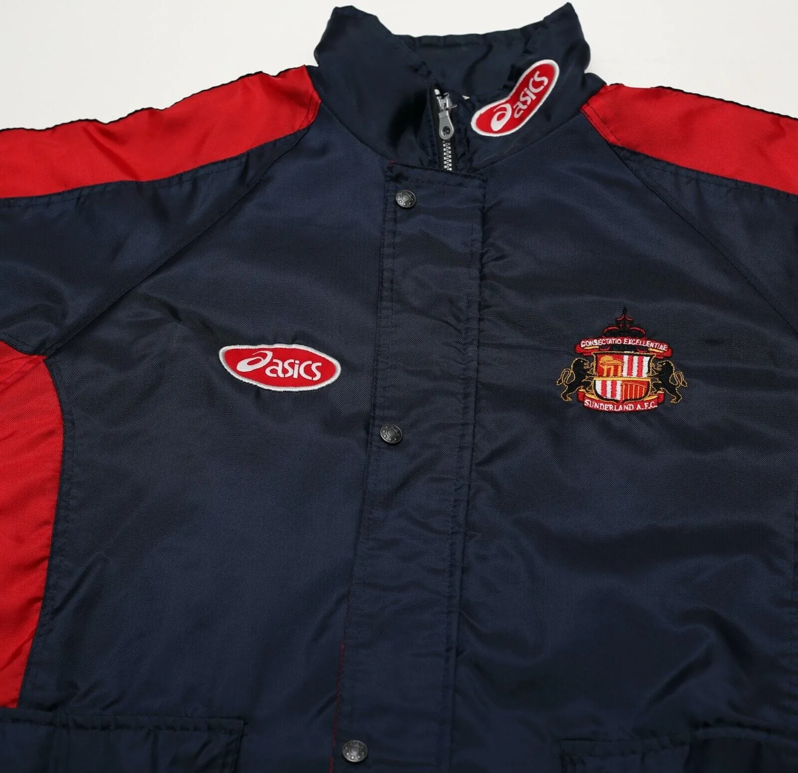 1997/98 SUNDERLAND Vintage Asics Padded Bench Jacket Coat (L)