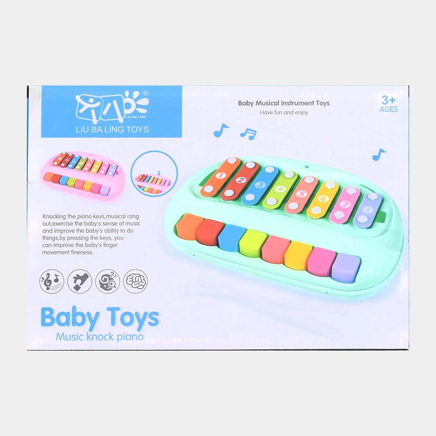 2 IN 1 PIANO & EIGHT TONE XYLOPHONE