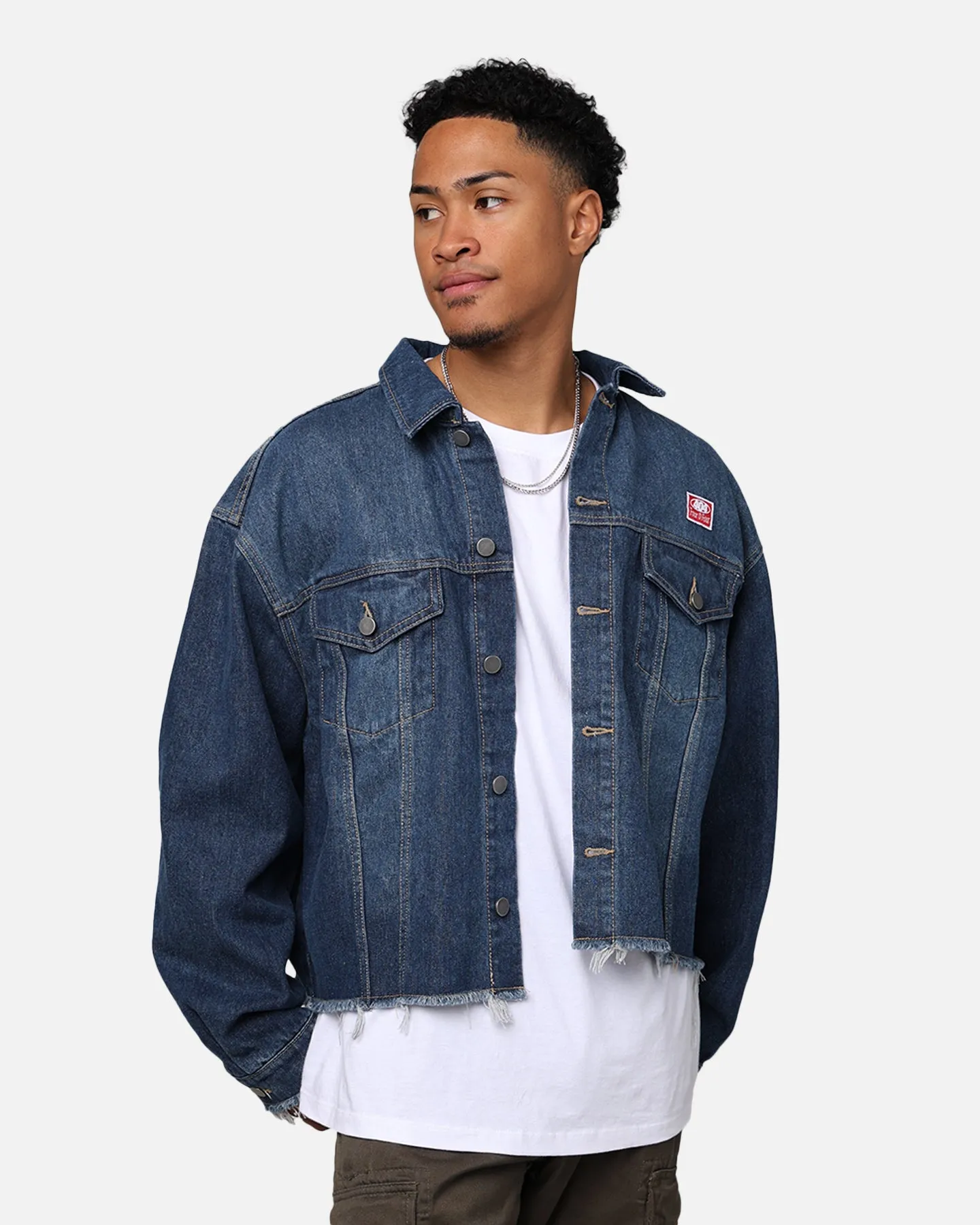 404 Cropped Denim Jacket Indigo