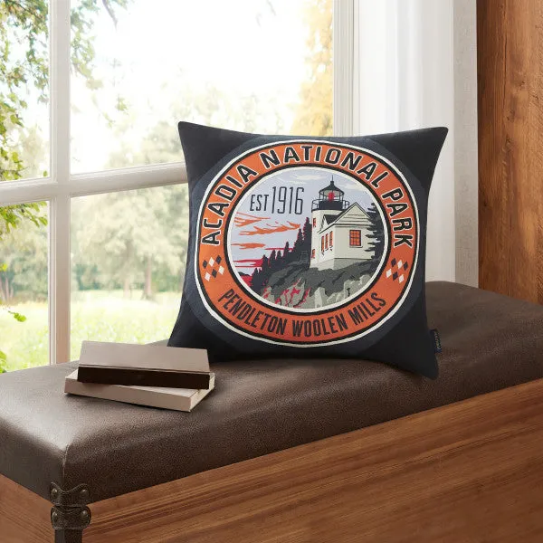 Acadia National Park Patch Pillow