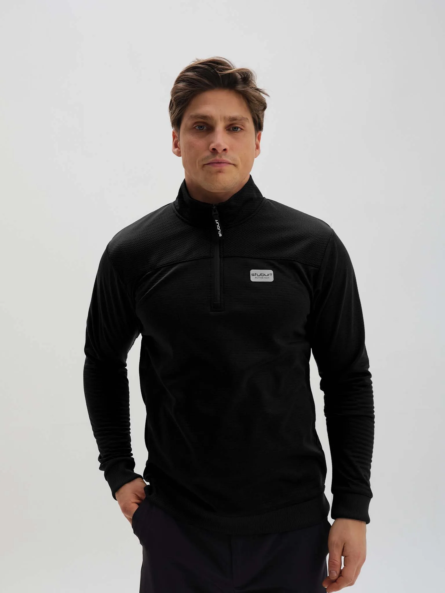 Active-tech Zip Neck Top