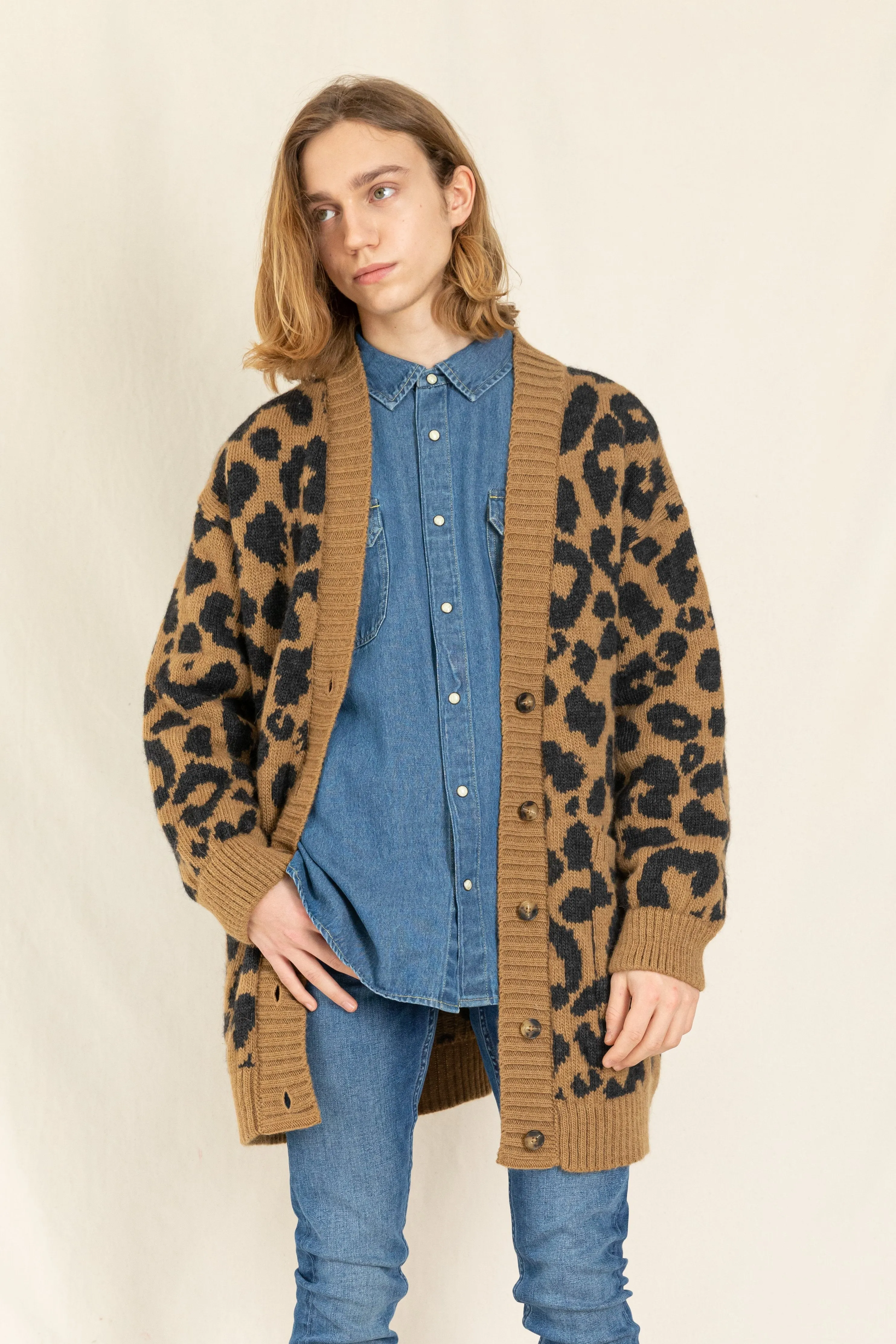 ALIENA Tobacco Leopard - Long Cardigan