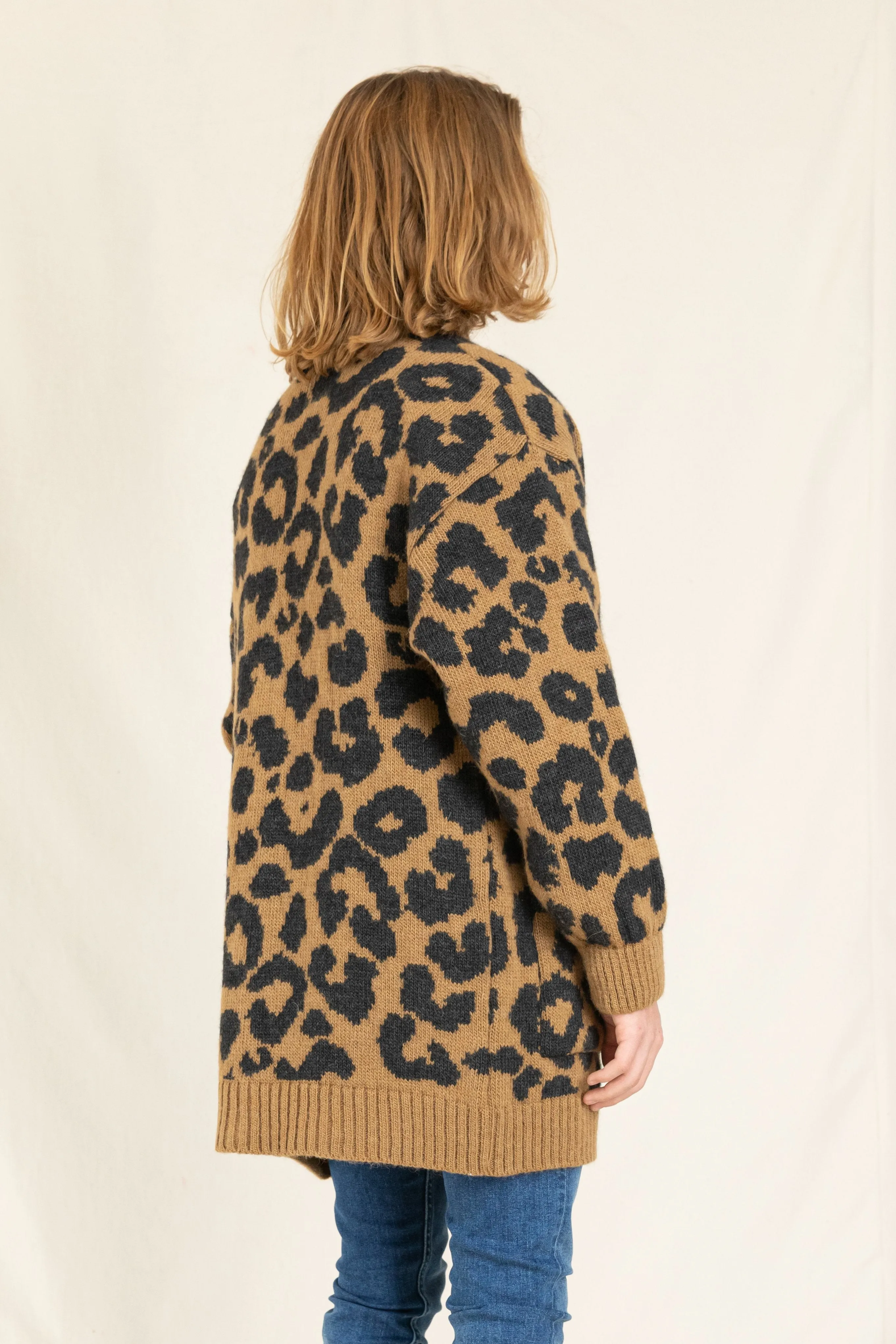 ALIENA Tobacco Leopard - Long Cardigan