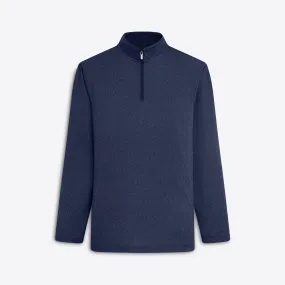 ANTHONY Diamond Pin Check OoohCotton Quarter Zip Pullover