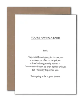 Baby Honesty Card