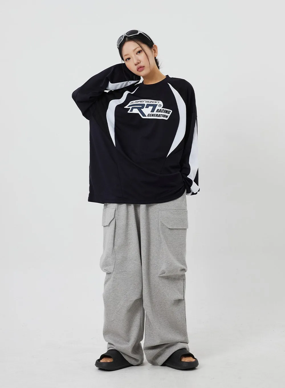 Baggy Cargo Track Pants Unisex CF327