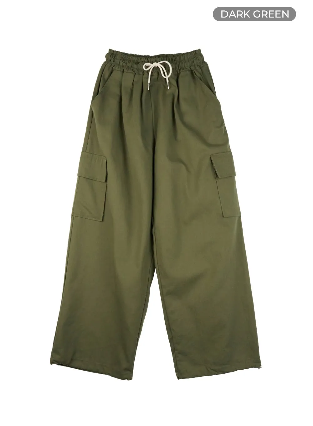 Banded String Baggy Cargo Pants IL419