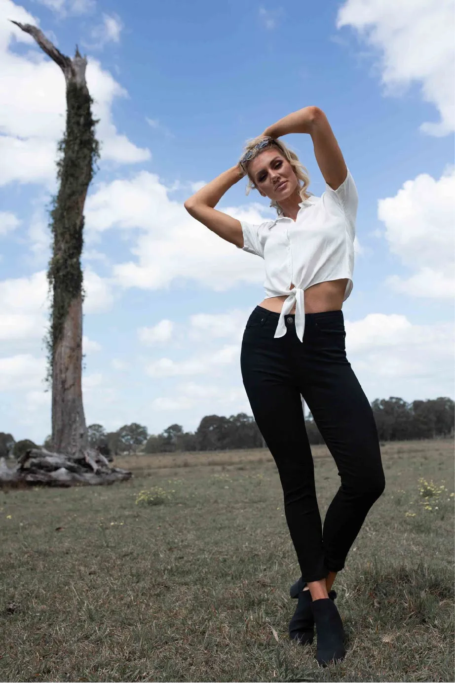 Basic Black Super Skinny Denim Stretch Pant