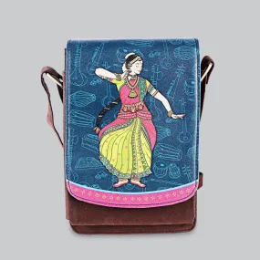 Bharatnatyam Faux Leather Rectangle Sling Bag