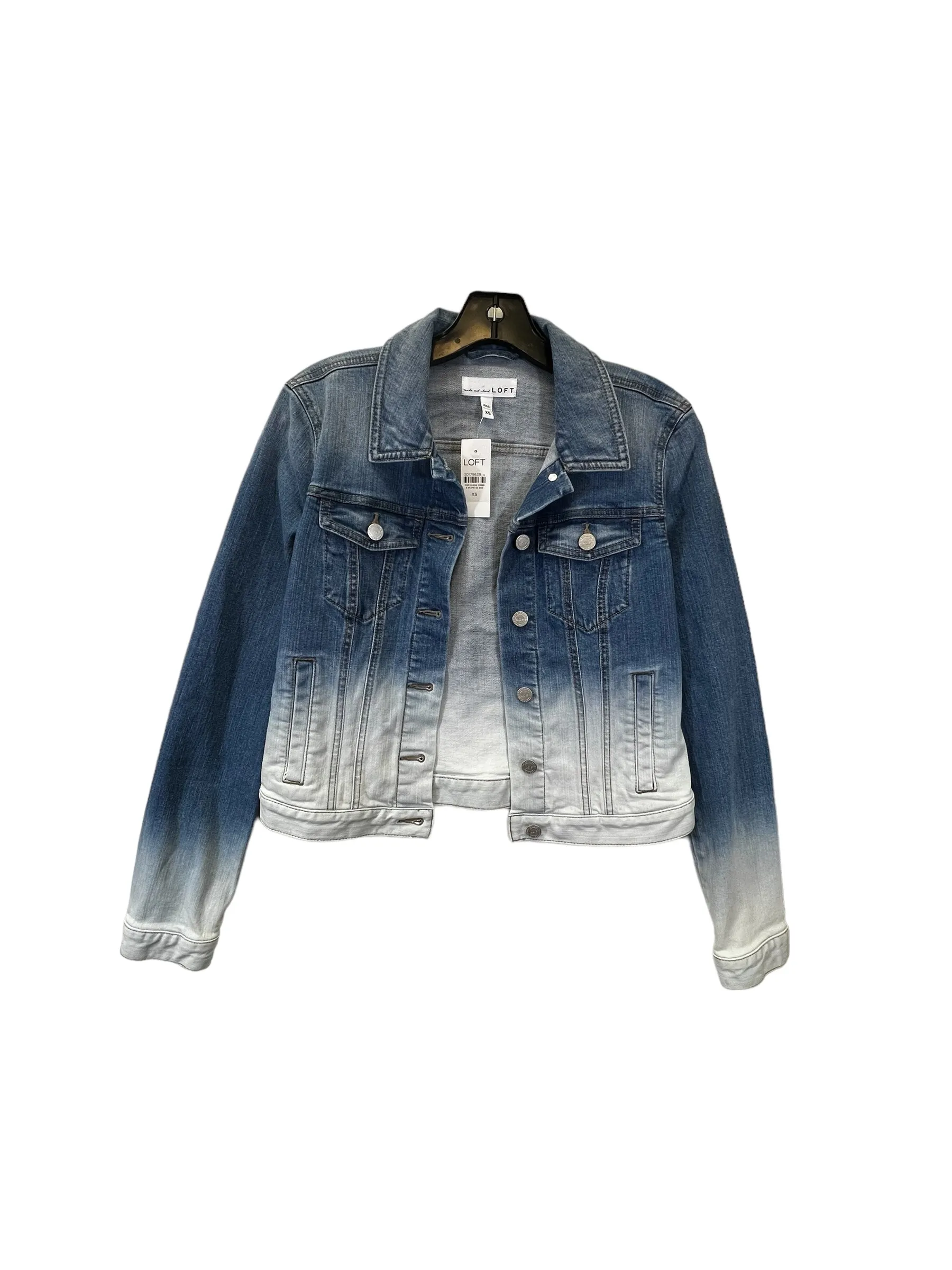 Blue & White Jacket Denim Loft, Size Xs