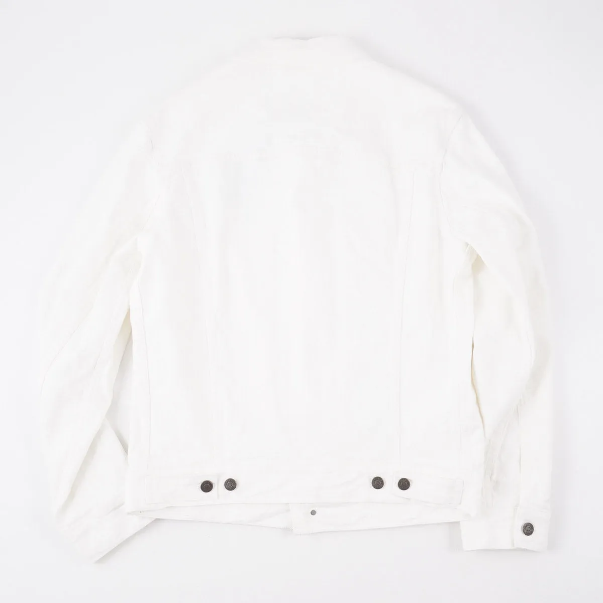 Boglioli Cream White Denim Jean Jacket