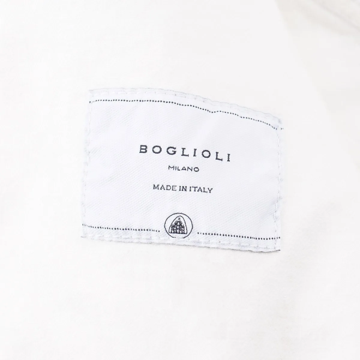 Boglioli Cream White Denim Jean Jacket