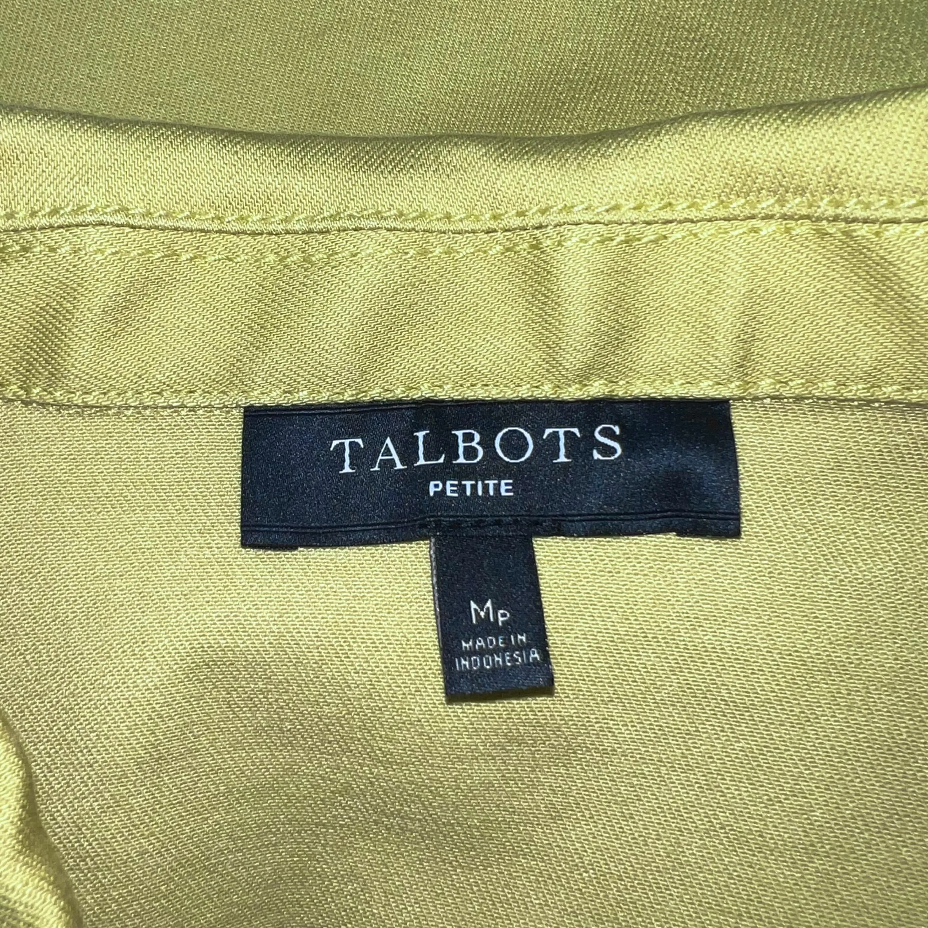 Chartreuse Jacket Denim By Talbots, Size: Petite  M