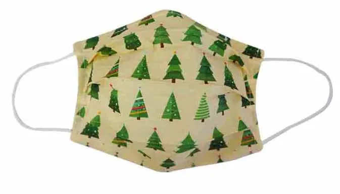 Christmas Tree Fabric Face Mask (Adult/Child)