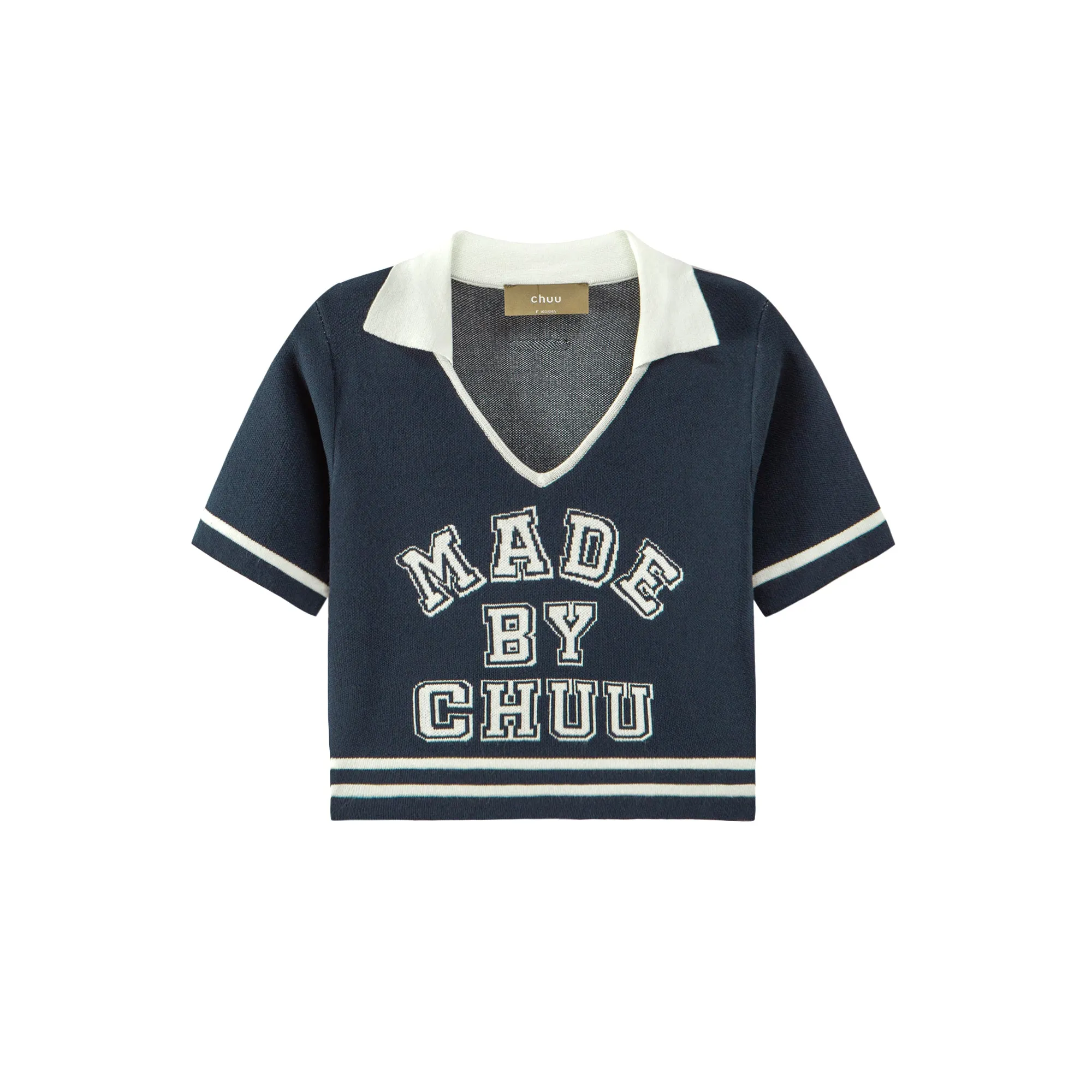 Chuu Spirit V-Neck Cropped T-shirt