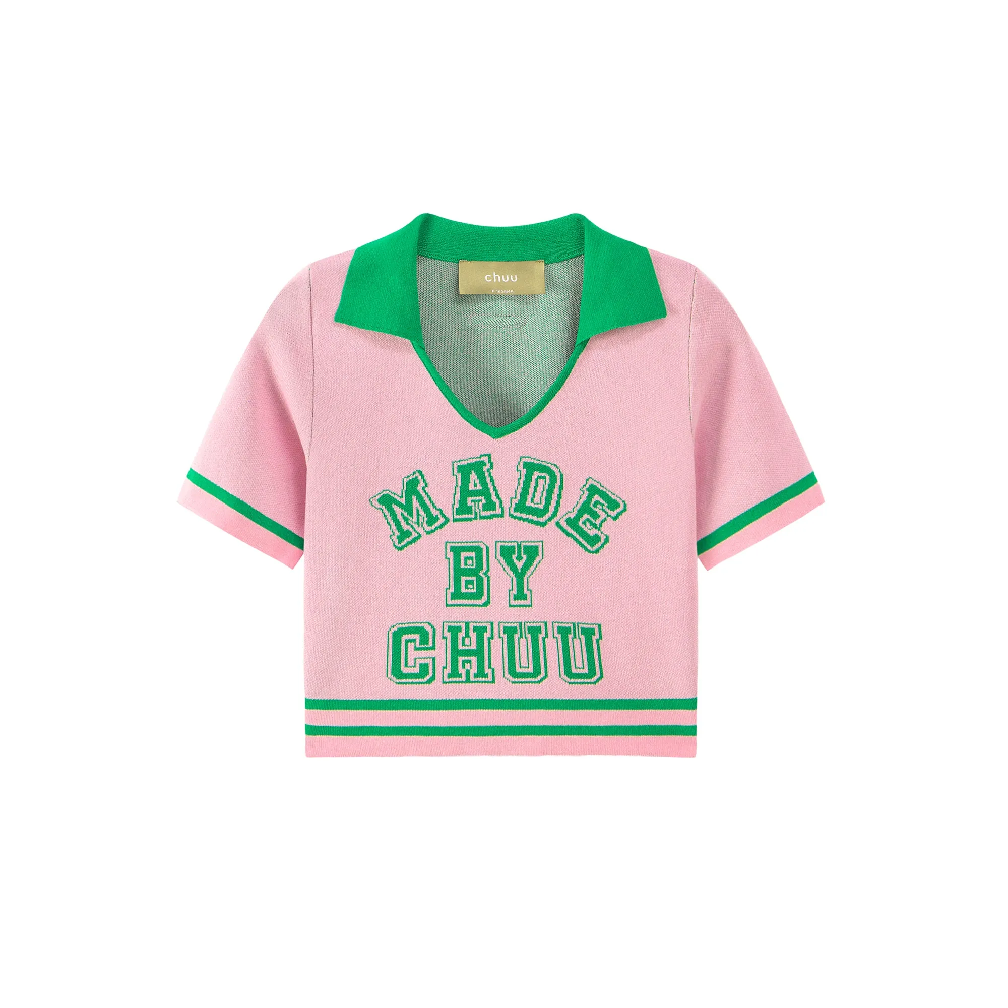 Chuu Spirit V-Neck Cropped T-shirt