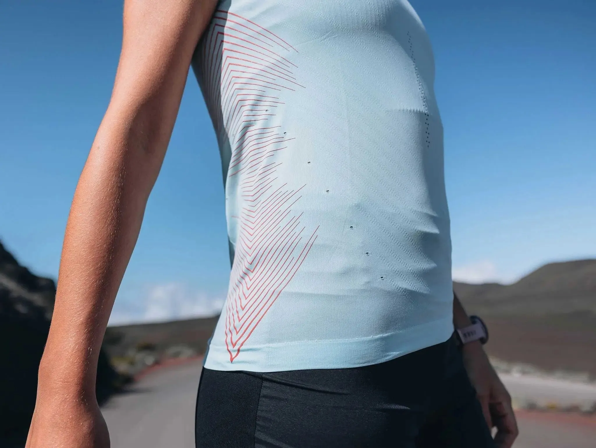 Compressport | Performance SS T-shirt | Aqua | Dames