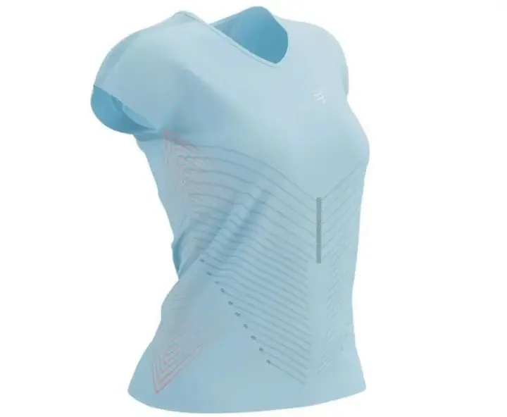 Compressport | Performance SS T-shirt | Aqua | Dames