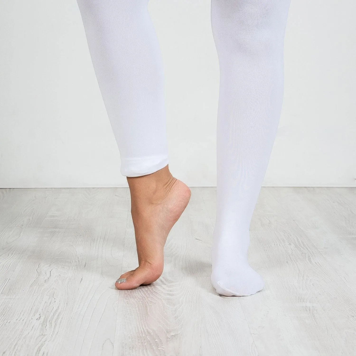 Convertible Dance Tights - White