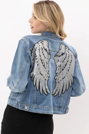 DENIM JACKET WING Small