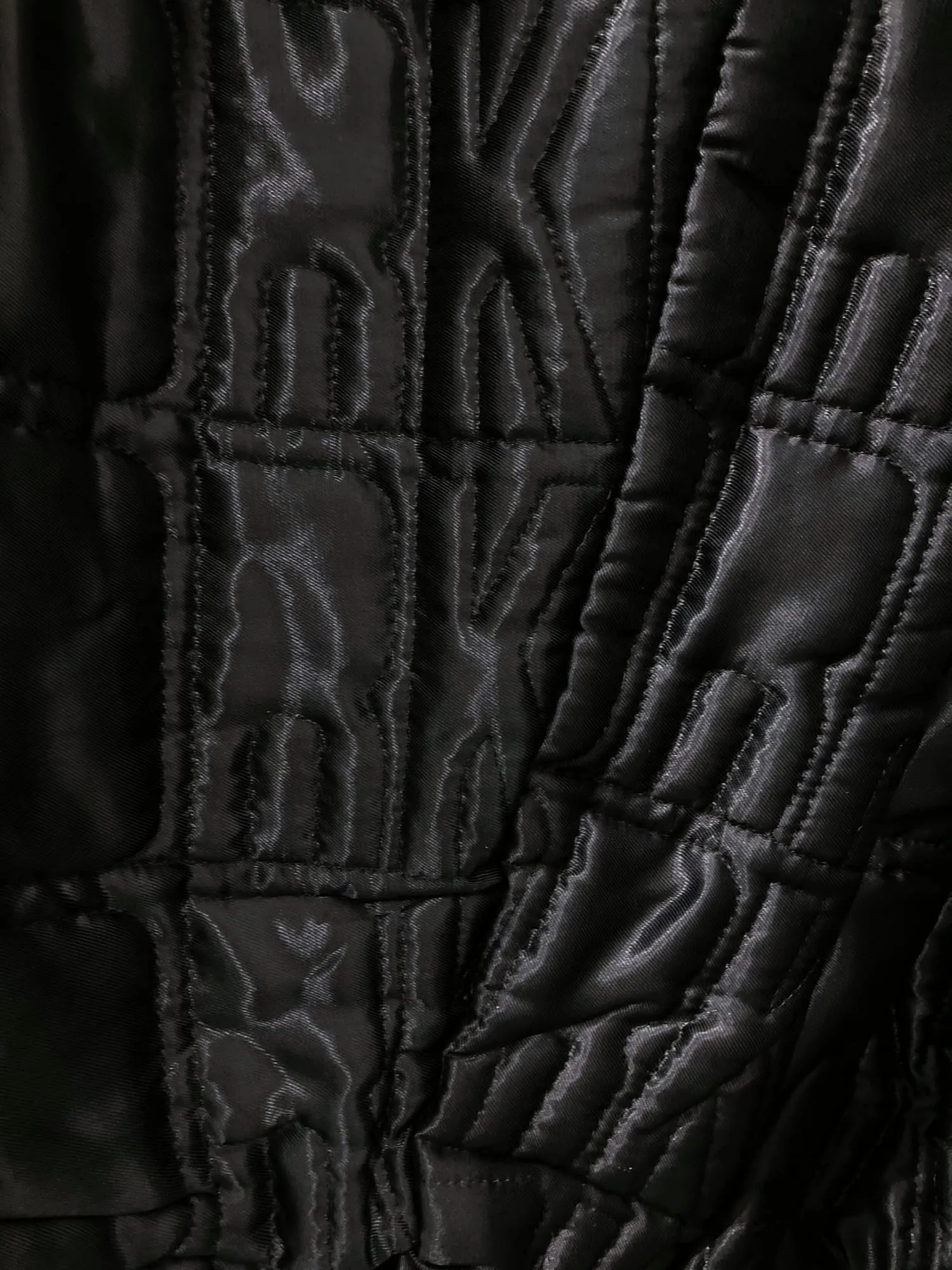 Dirk Bikkembergs Hommes 1990s quilted black leather jacket