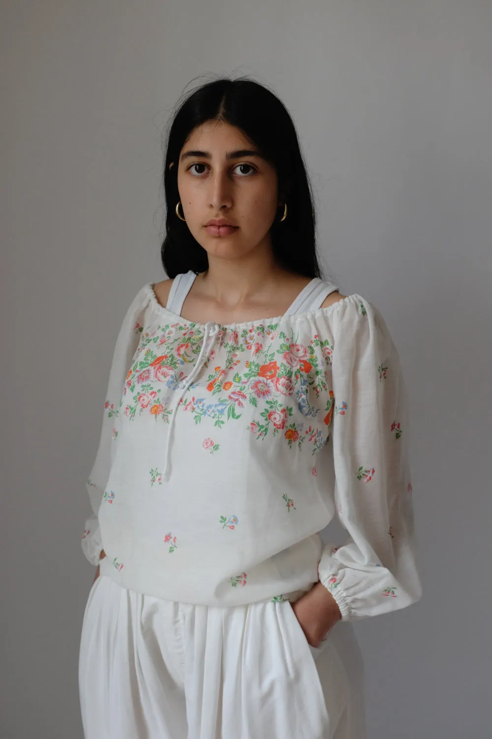 FLORAL VINTAGE LUCID BLOUSE