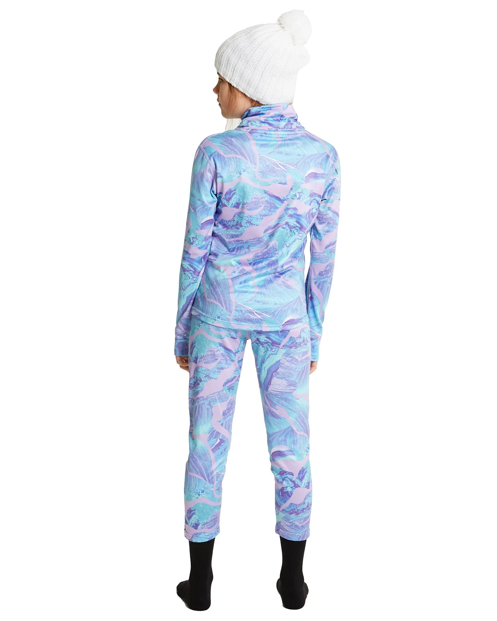 GIRLS CAPRI FUNNEL NECK - LAVENDER PLANET