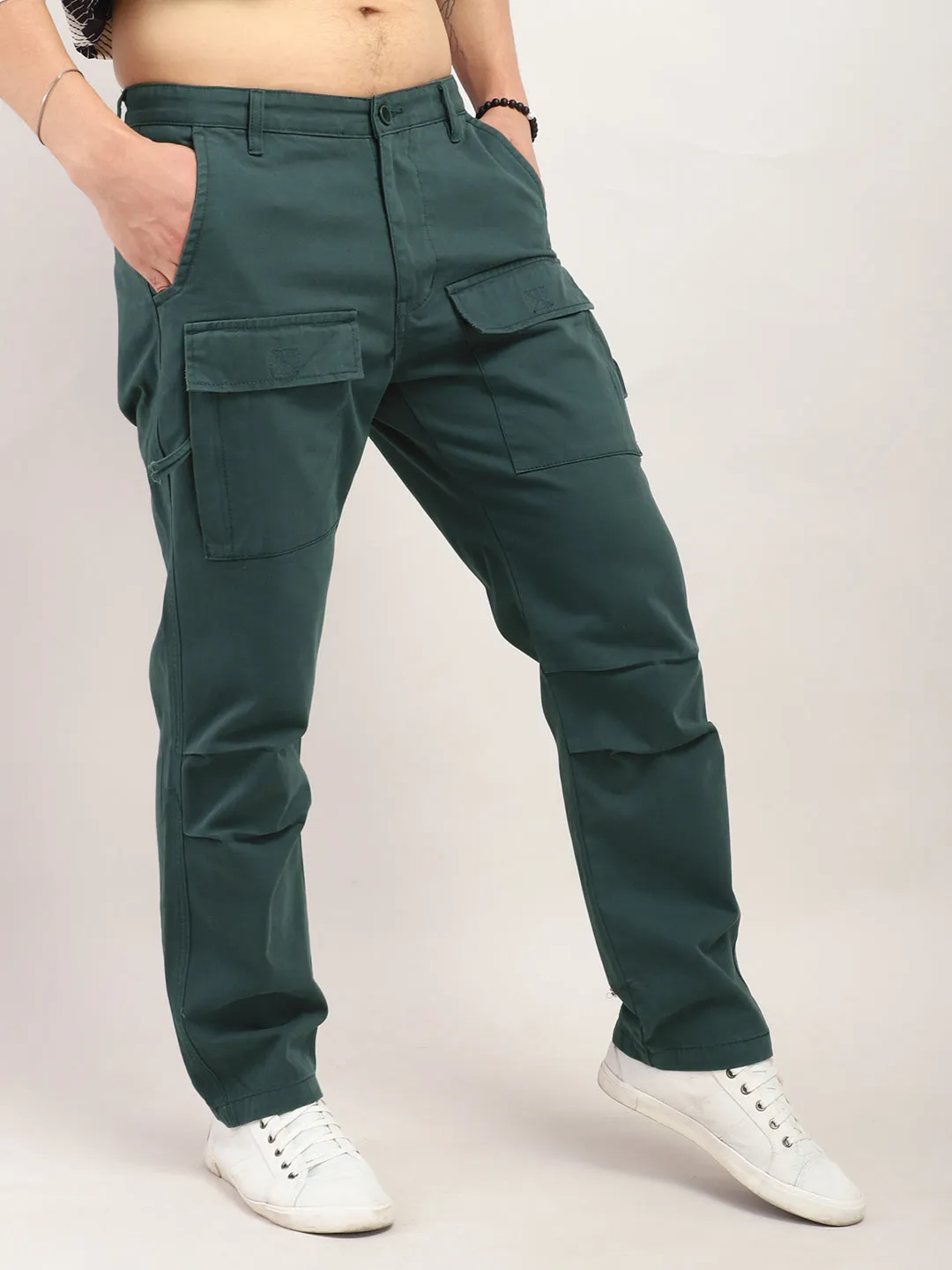 Glory Pine Green Multi Pocket Cargo