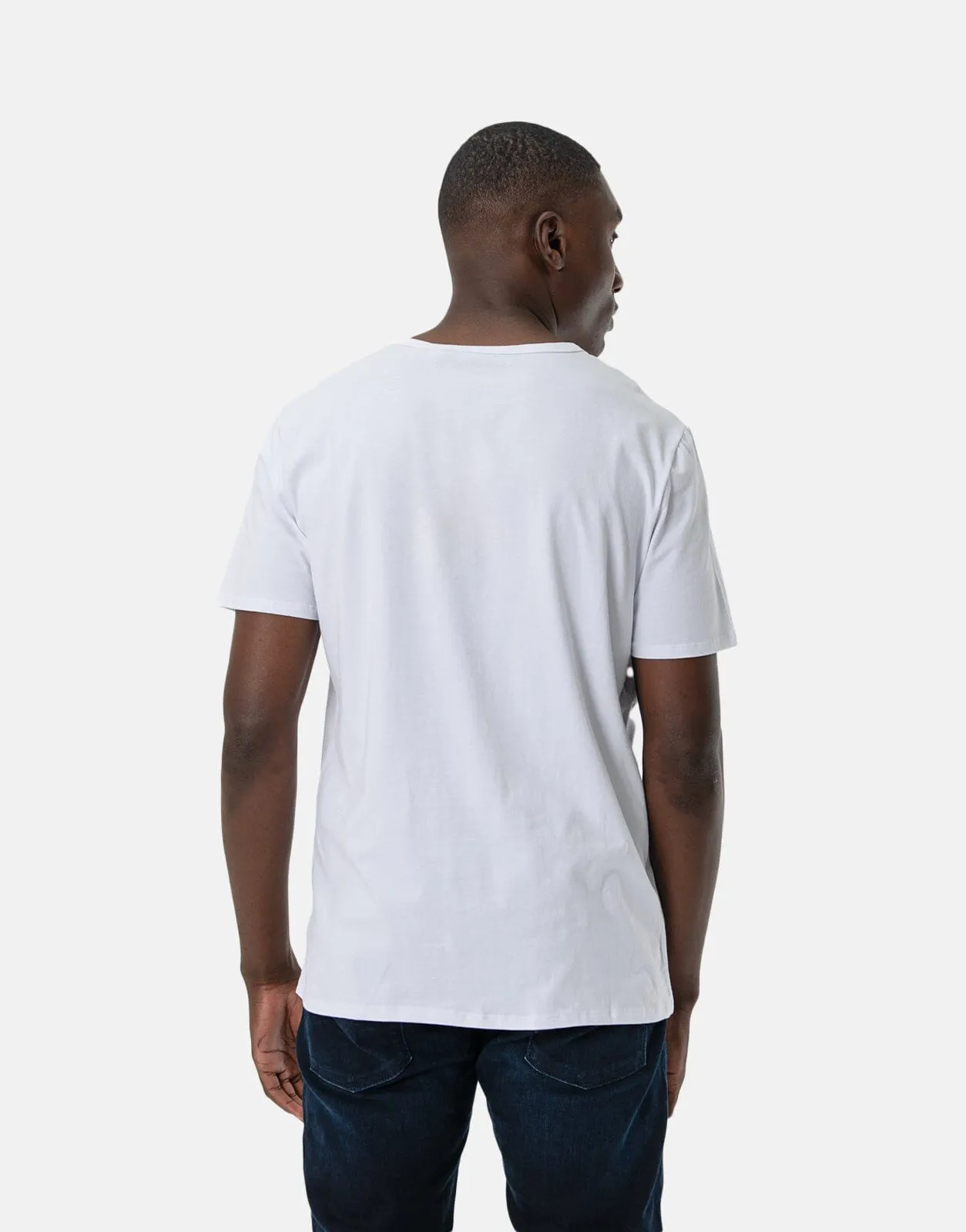 Guess Round Logo T-Shirt White