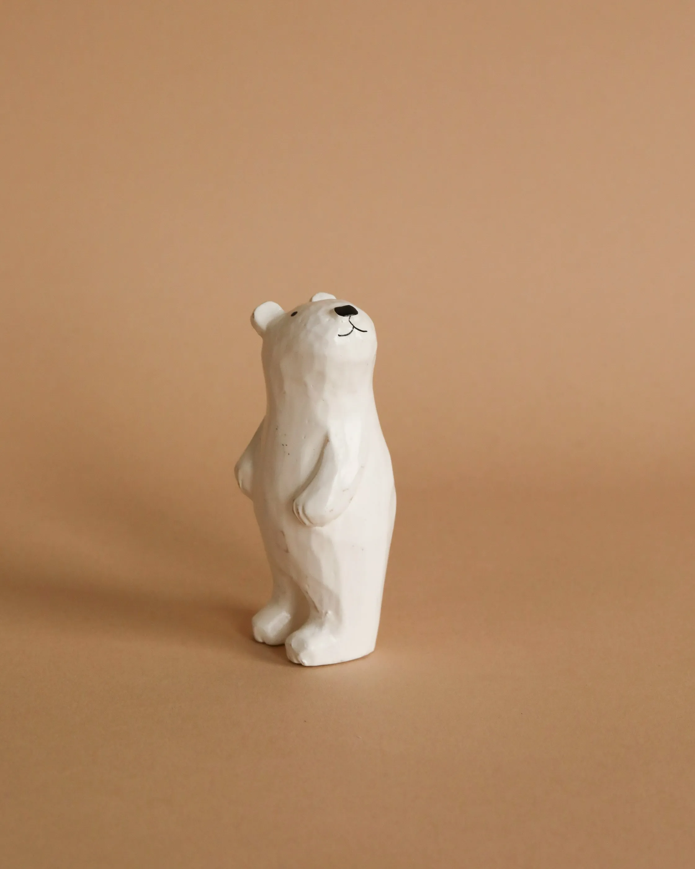 Handmade Tiny Wooden Polar Bears