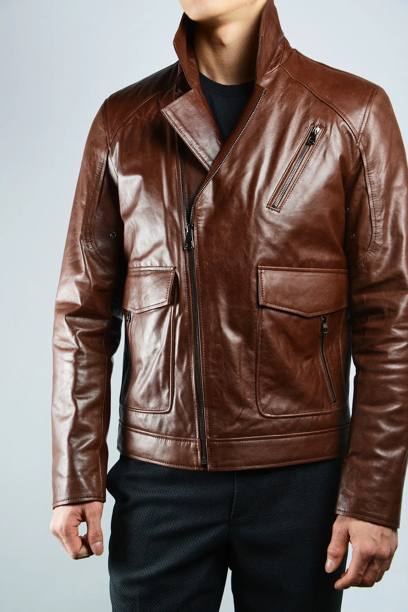 Holloway Biker Leather Jacket