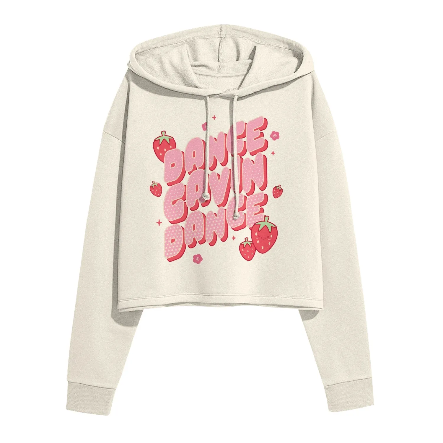 Kawaii Strawberry Bone Crop Hoodie