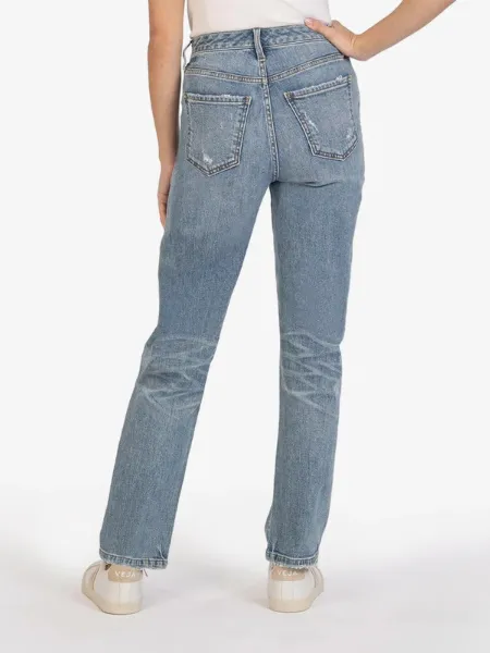 Kut Christine High Rise Straight Leg Jean