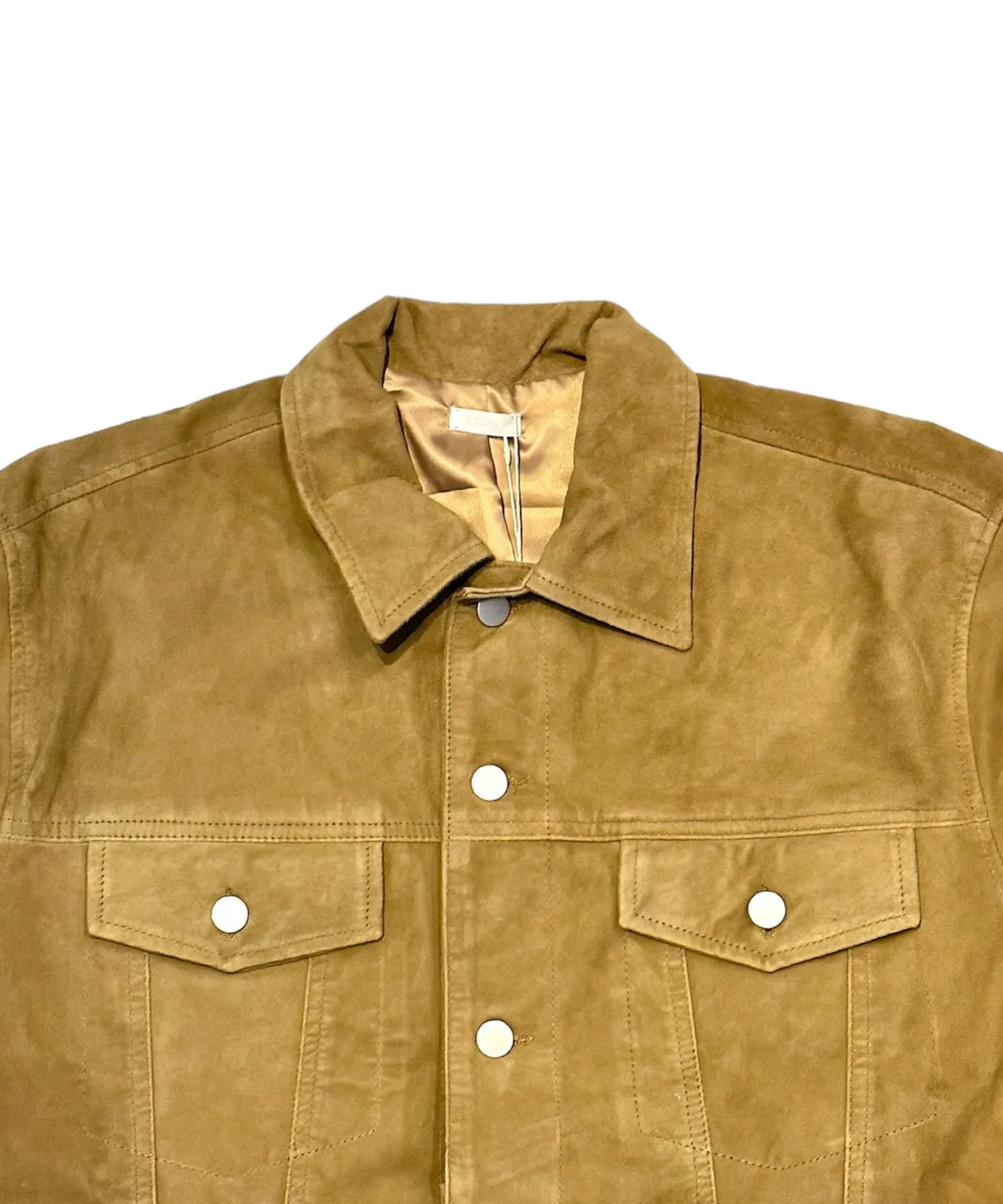 LEATHER OVERSIZED LV3 JACKET "CAMEL"