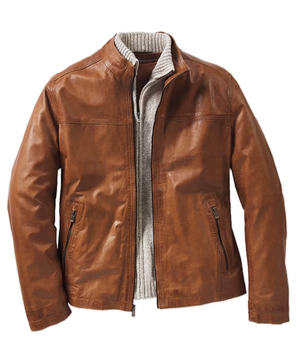 Lucio Featherweight Lambskin Leather Jacket