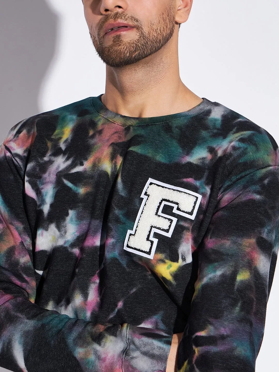 Multi Colour Tie and Dye Oversized Sweatshirt