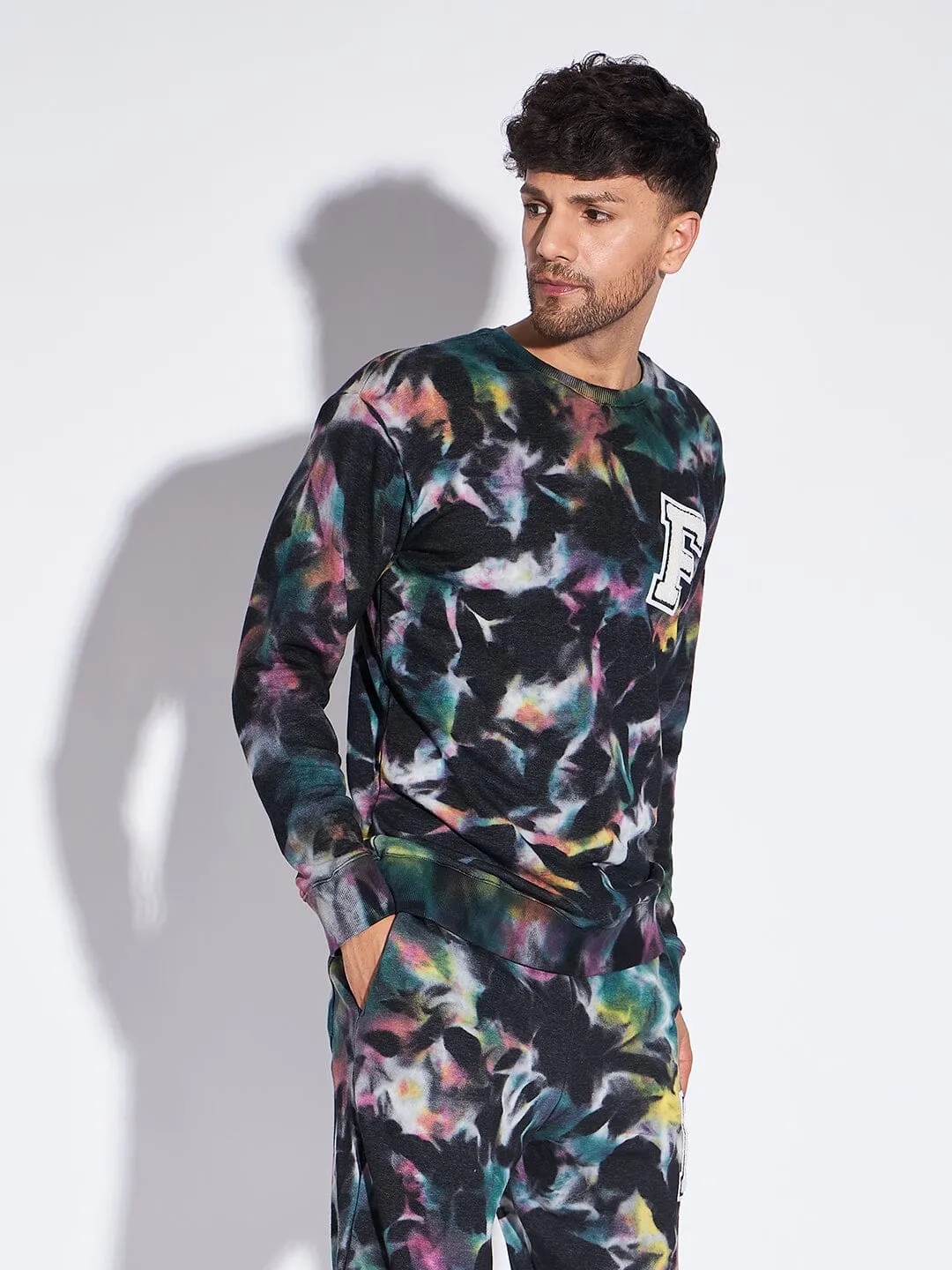 Multi Colour Tie and Dye Oversized Sweatshirt