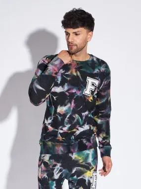 Multi Colour Tie and Dye Oversized Sweatshirt