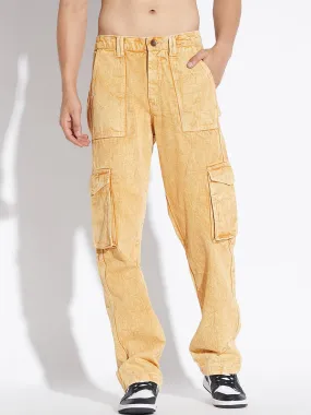 Mustard Washed Carpenter Denim