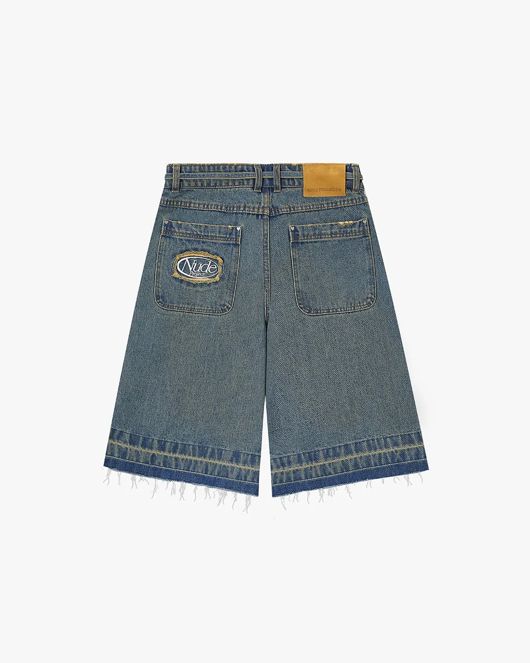 OLD BAGGY DENIM SHORTS BLUE