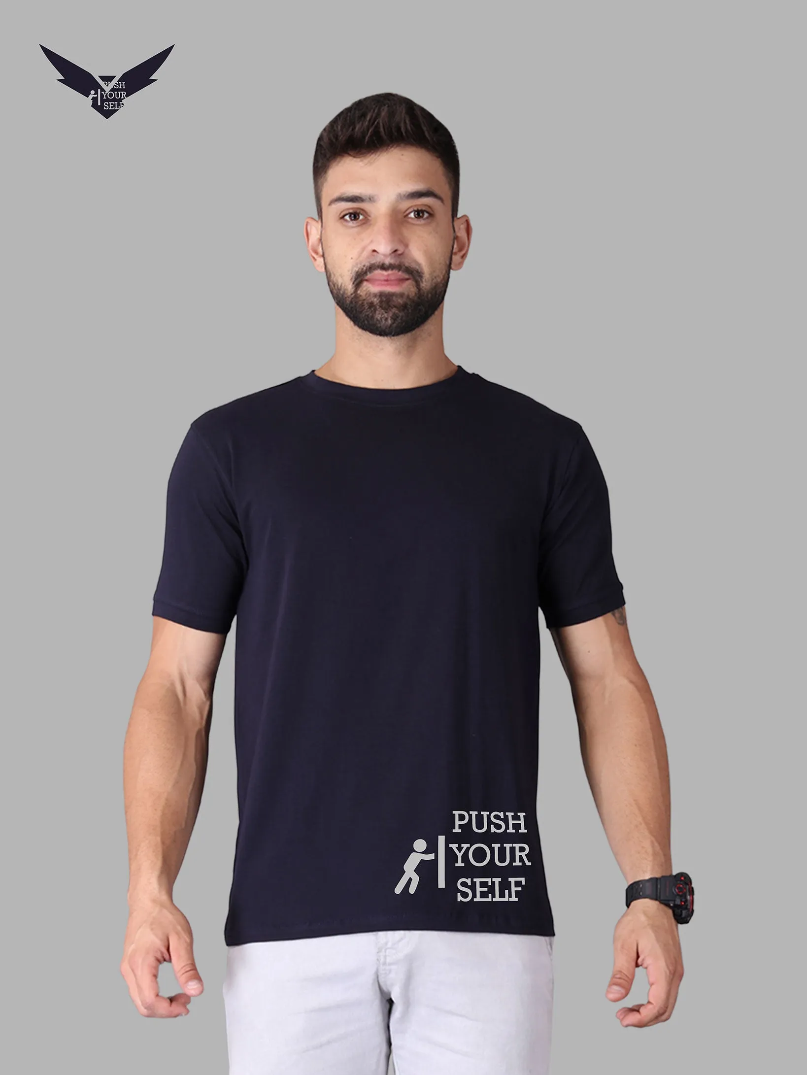 Push Your Self Crew Neck T-Shirt