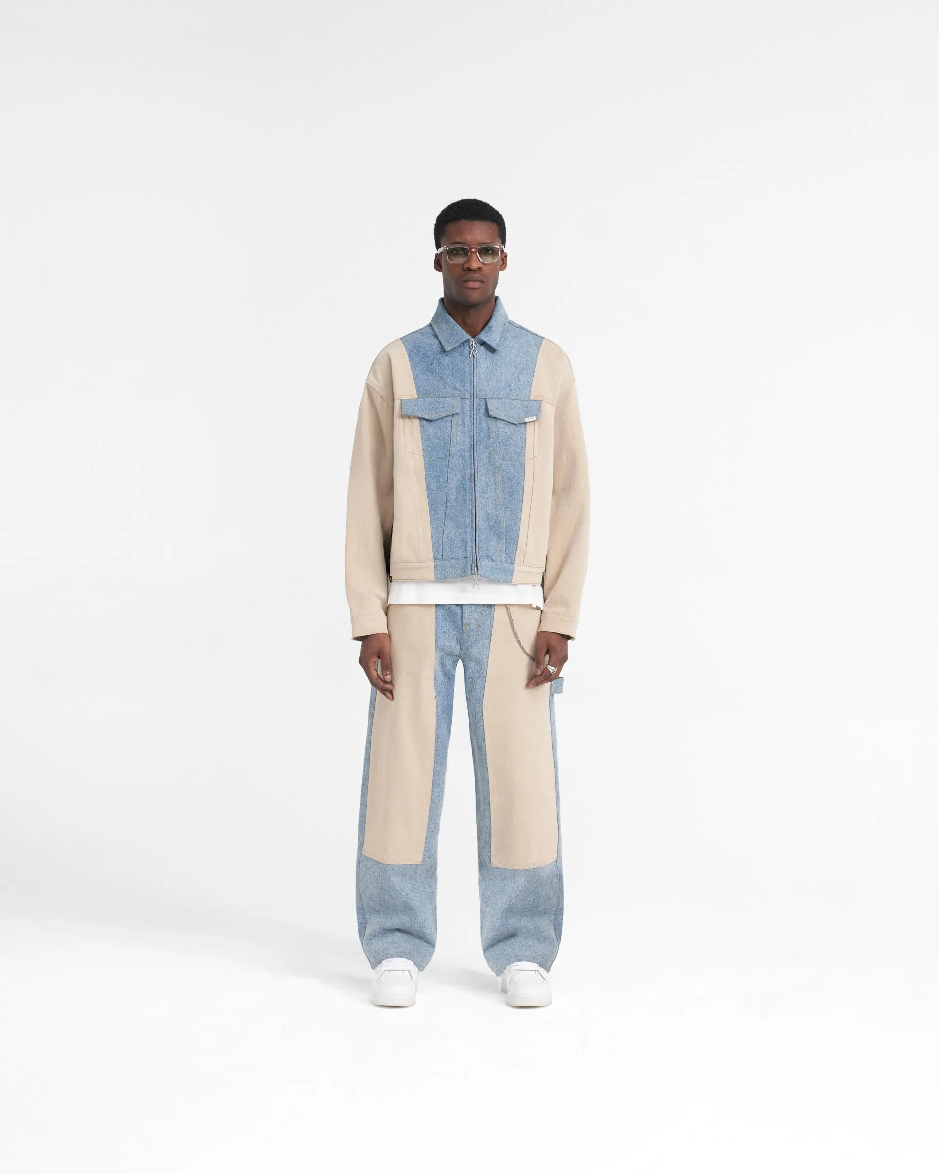 R3C-V2 Colour Block Carpenter Denim - Blue