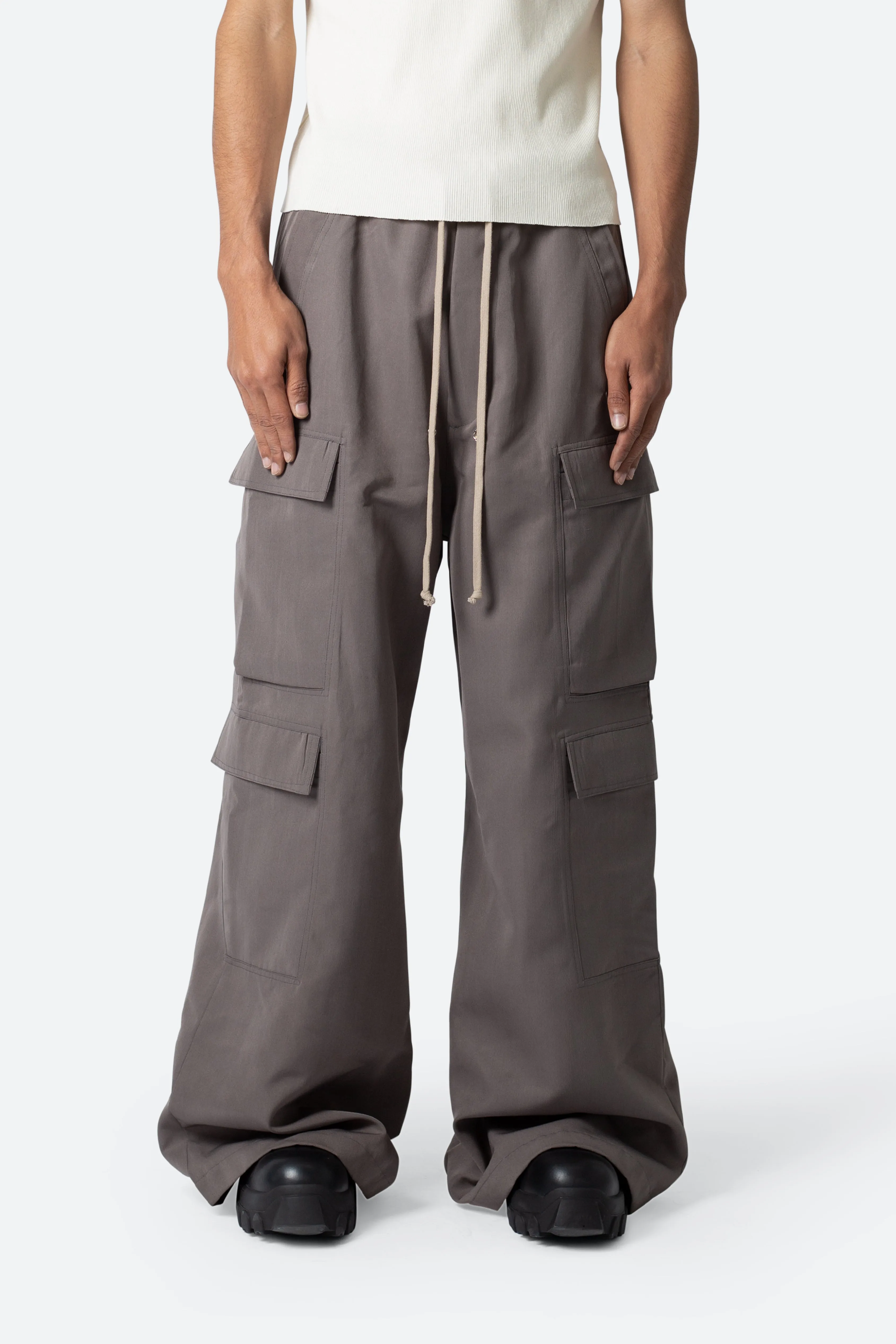 Rave Double Cargo Pants - Dusty Brown