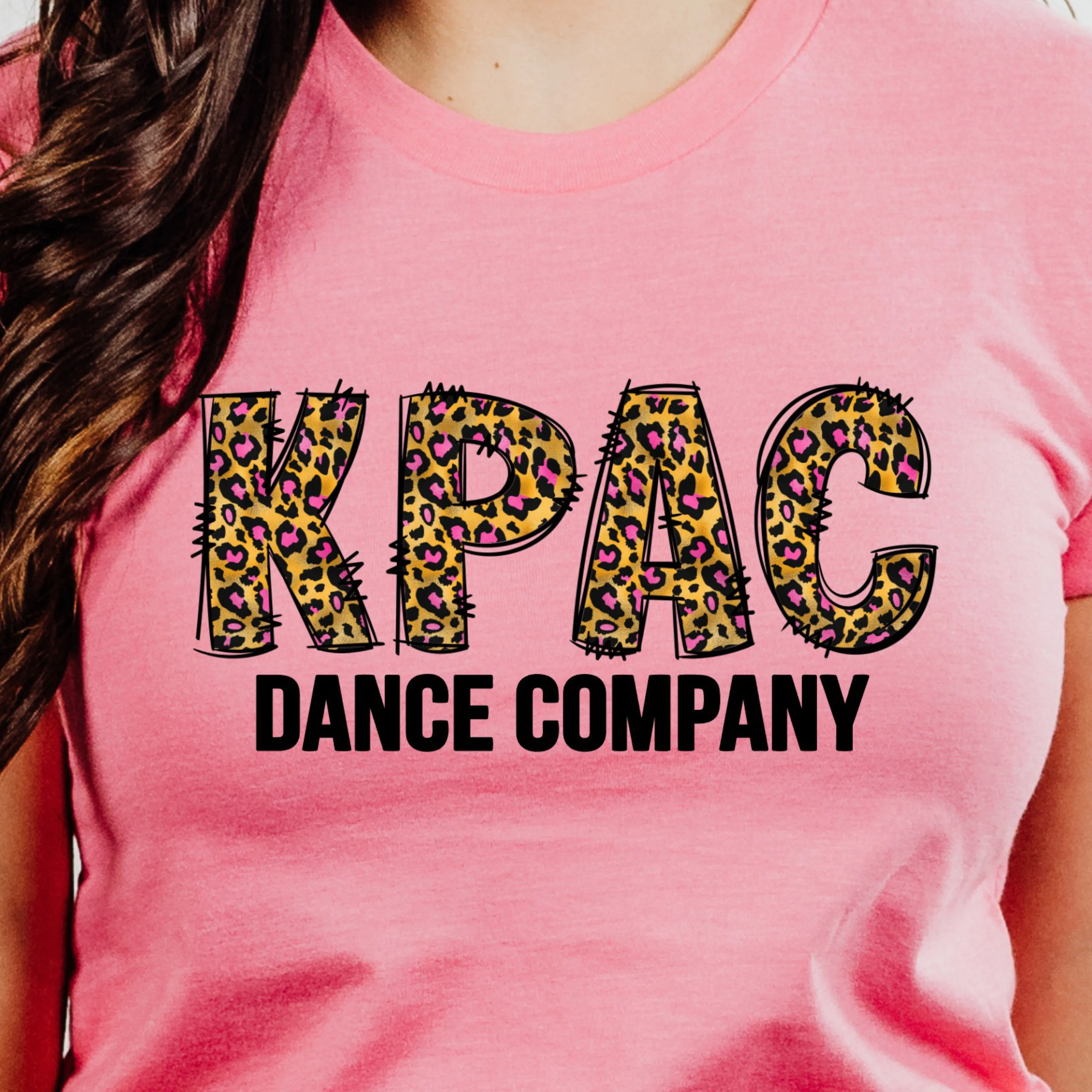 SPIRIT DAY: KPAC Cheetah Print Logo in KPAC Colors | KPAC youth & adult t-shirts