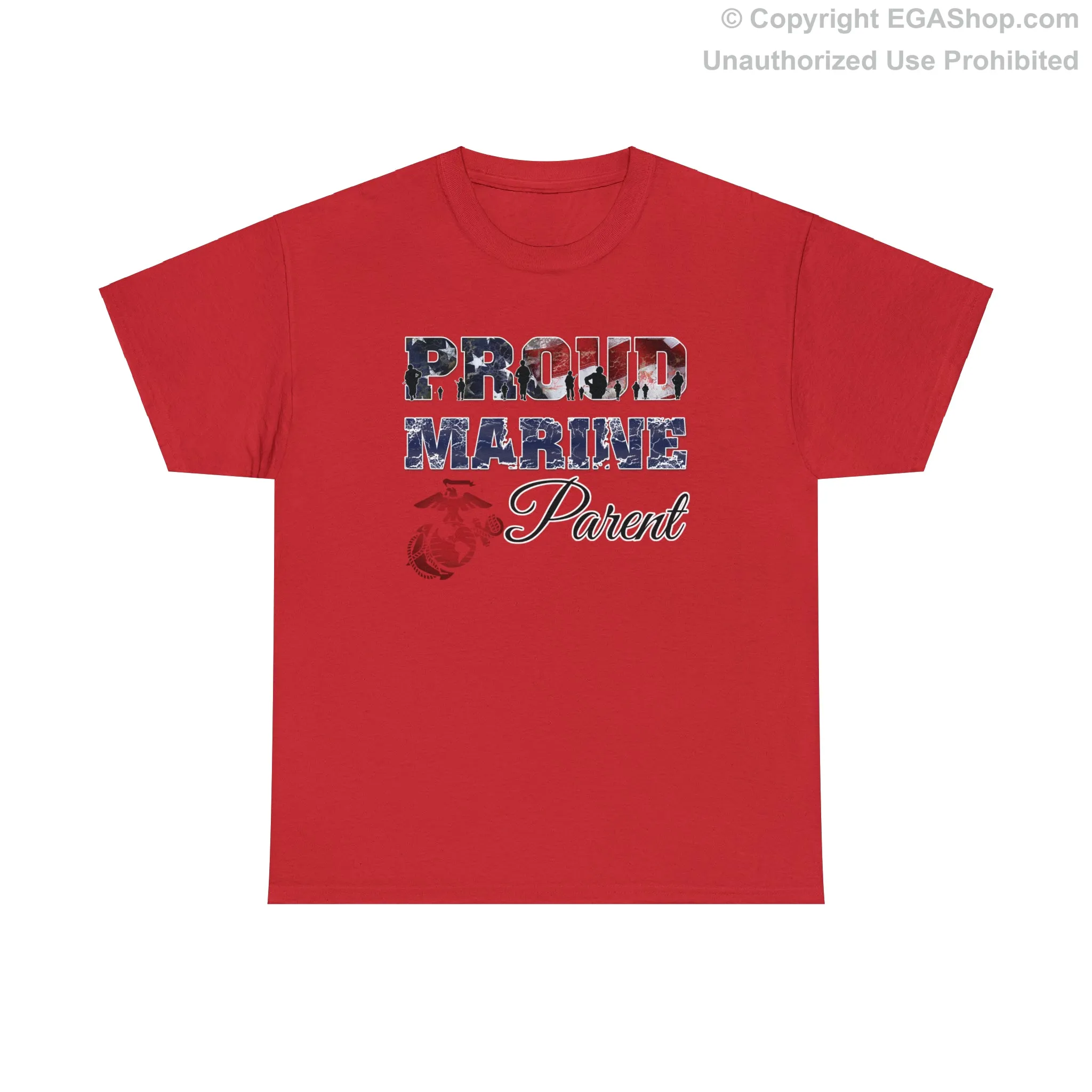 T-Shirt Proud Marine Parent (Your Choice of Colors)