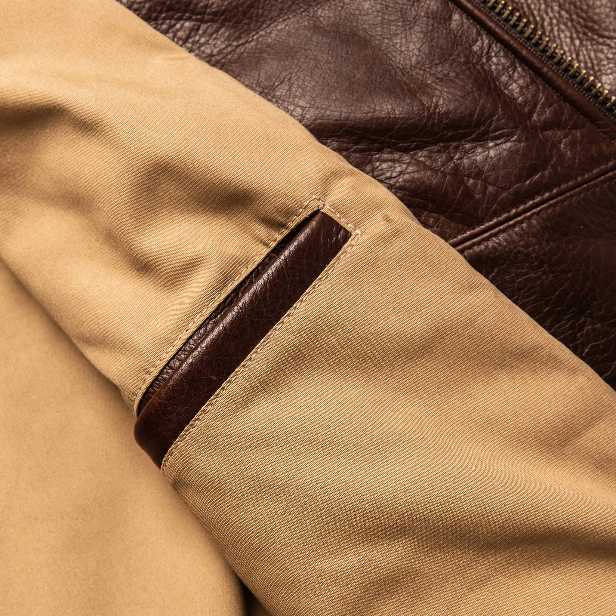 The Band Collar Moto Jacket in Espresso Steerhide