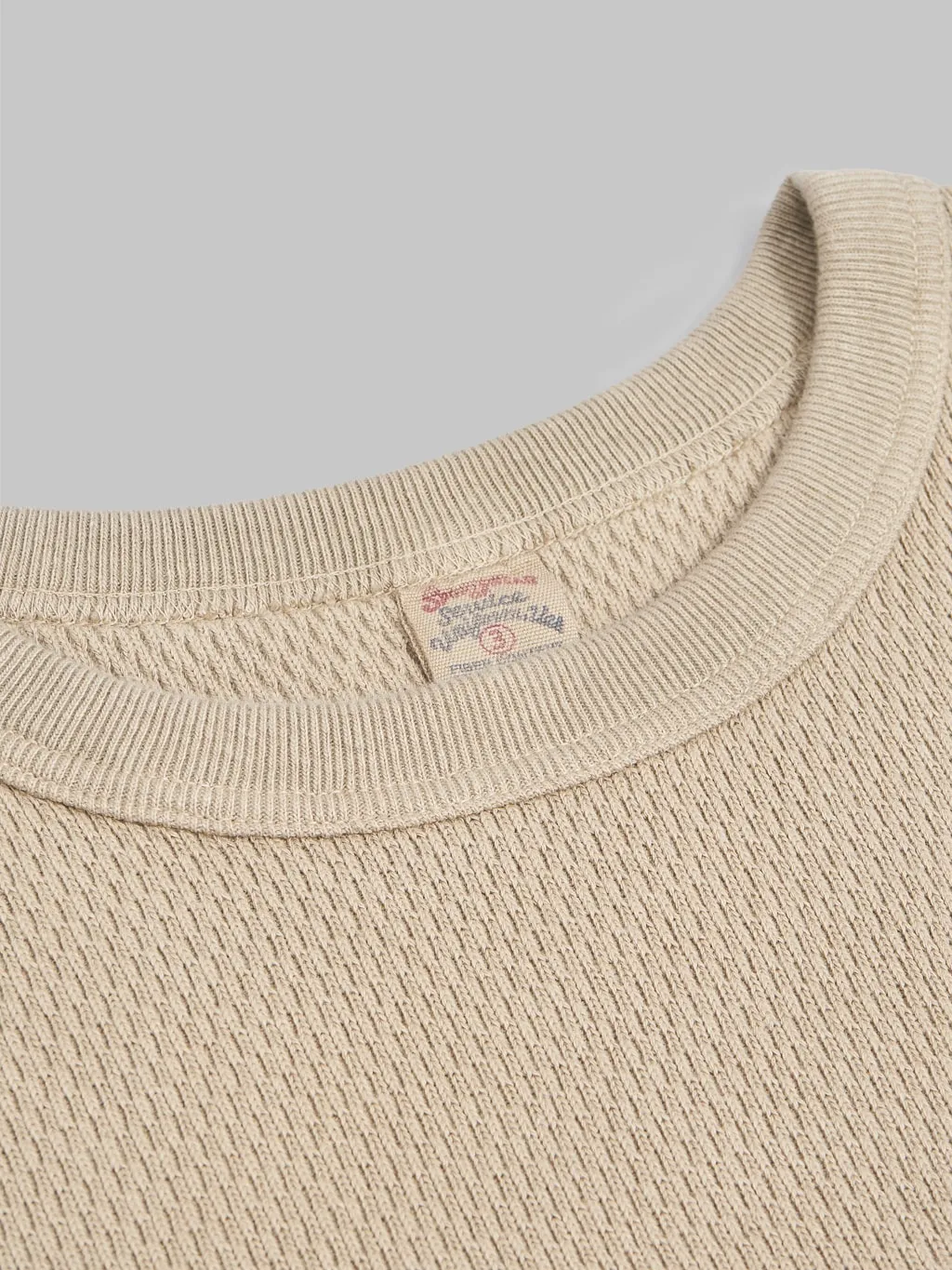 Premium Beige Double Honeycomb Thermal T-Shirt from UES