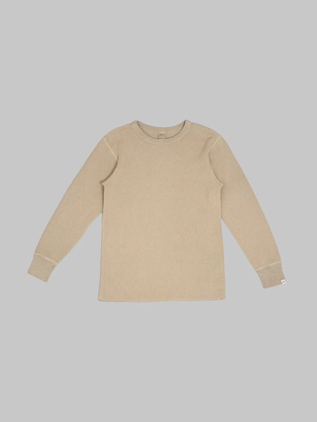 Premium Beige Double Honeycomb Thermal T-Shirt from UES