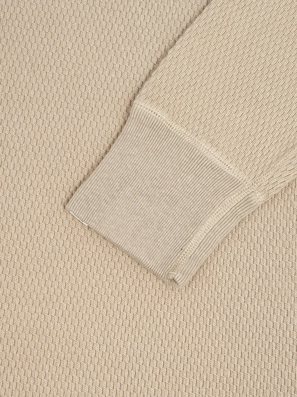 Premium Beige Double Honeycomb Thermal T-Shirt from UES