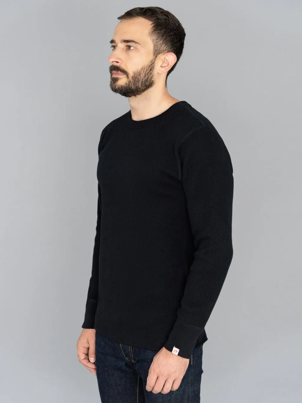 Black UES Double Honeycomb Thermal T-Shirt: Optimized Title